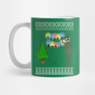 Stranger Things Demogorgon Christmas Knit Pattern Mug